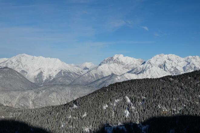 Ausblick vom Skigebiet Hochoetz