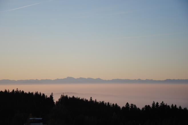 Alpenpanorama im Herbst