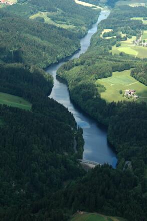 Rannastausee - Staumauer bis Oberkappel