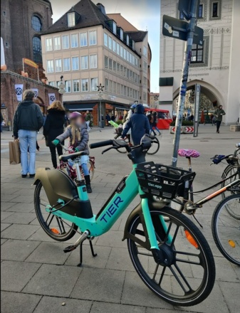 Miet-E-Bike am Marienplatz