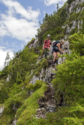 Wildfrauensteig - Zustieg zum Klettersteig