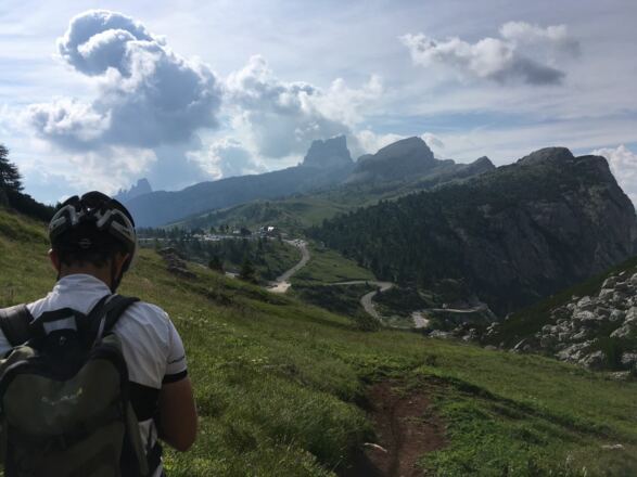 Ausblick am Passo Valparola. (Etappe 5)