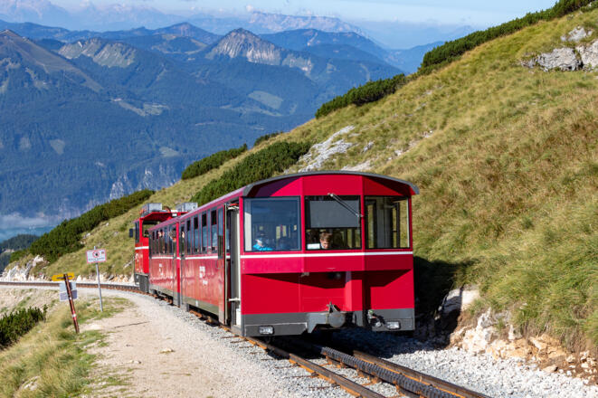 Bergfahrt mit der Schafbergbahn