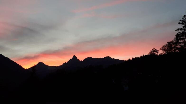 FH Grappa Abendrot über der Zimba