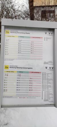 Abfahrten 75a von Boden