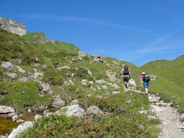 Aufstieg von Zürs zum Zürser See.