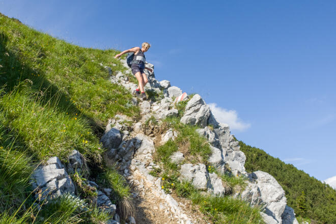 Abstieg vom Kitzstein