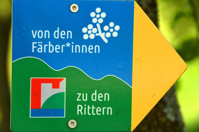 Diese Markierung ist nicht zu übersehen
