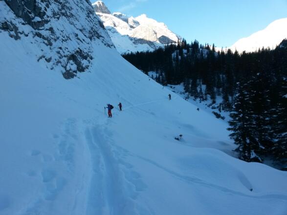 Querung von der Lindauer Hütte zum &quot;Einstieg&quot; der Tour