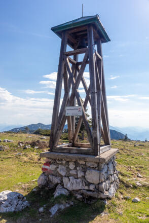 Die Gertrudenglocke beim Hochleckenhaus