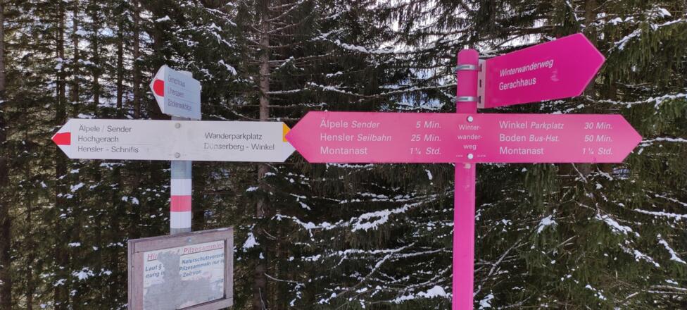 Abzweigung zum Gerachhaus