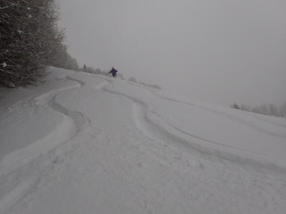 Genussreiche Abfahrt