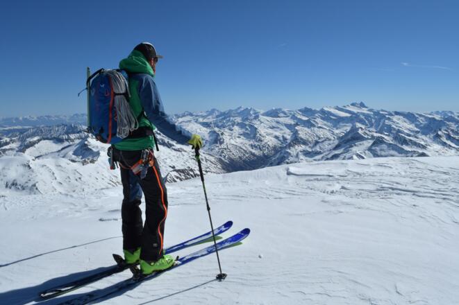 Blick vom Kleinvenediger zum Großglockner