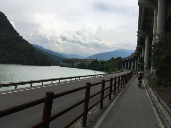 Die letzten Meter, vorbei an der Franzensfeste.