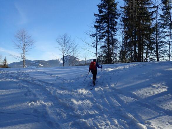 Im Sattel zwischen Filbling und Schmiedhorn