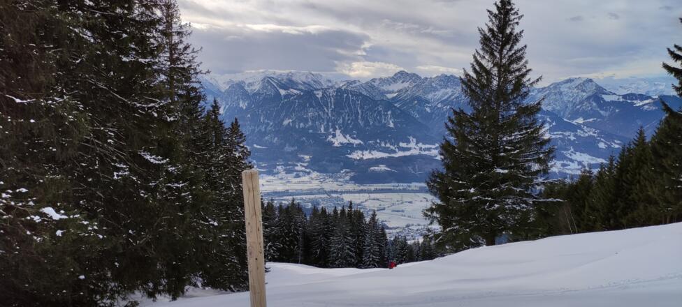 Wunderbare Aussicht auf den Rätikon