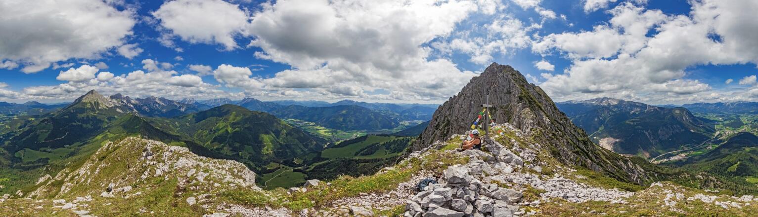 360° Panorama vom Gipfel der Frauenmauer