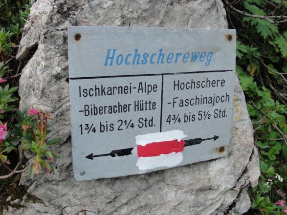 Auf dem Weg zur Hochschere.