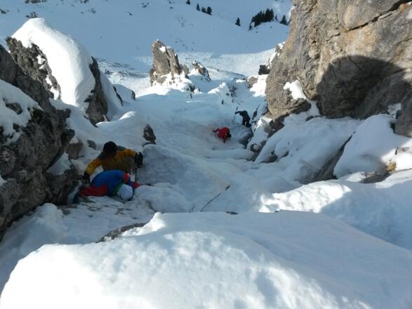 Im Gipfelanstieg zur Mittagsspitze