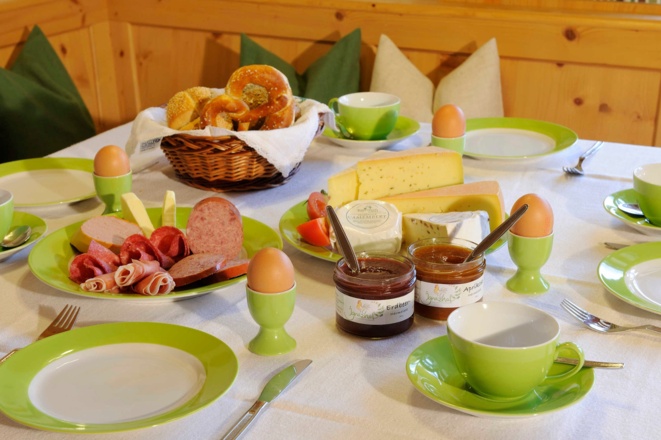 Unser Frühstückskorb kann gerne dazugebucht werden