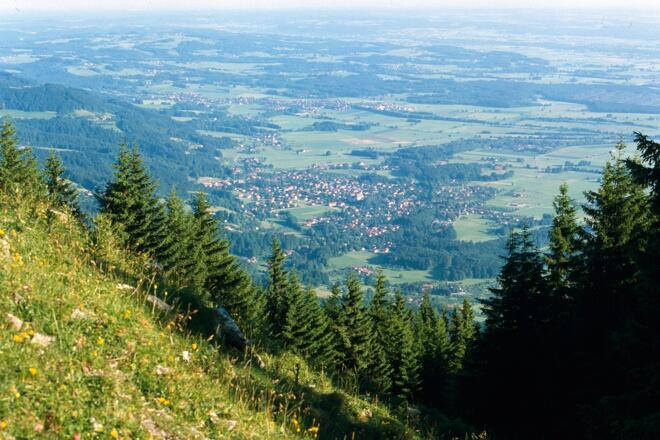 Blick vom Farrenpoint auf das Inntal