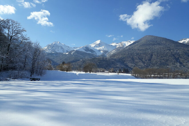 Blick auf Geigelstein und Breitenstein