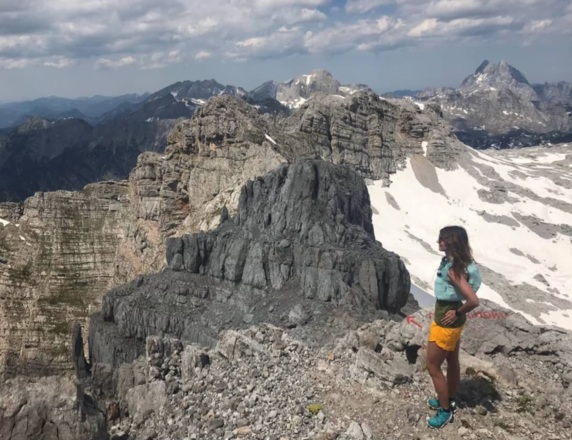 Aussicht ins steinerne Meer vom Gipfel