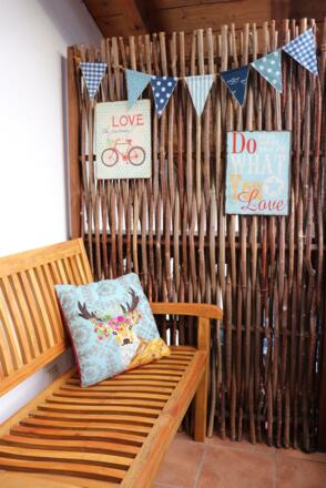 Balkon großes Schlafzimmer