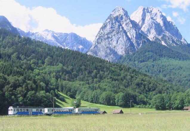 Zugspitzbahn Richtung Hammersbach