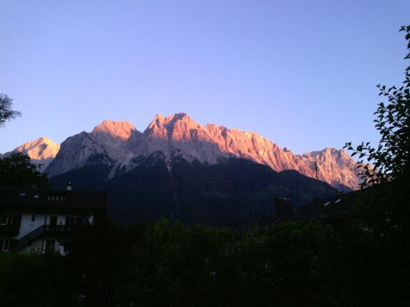 Abendstimmung am Balkon