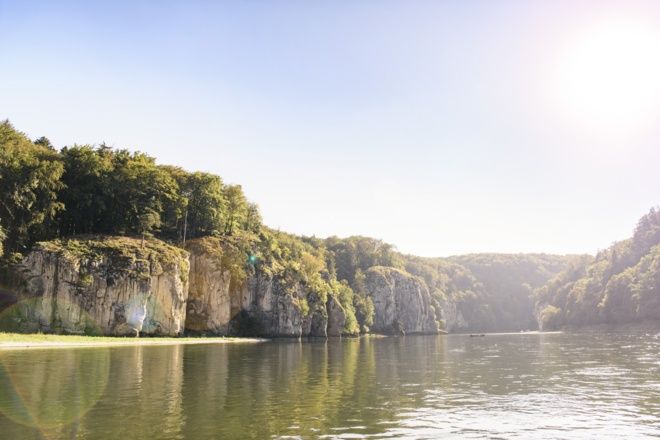 Naturschutzgebiet "Weltenburger Enge" mit dem Donaudurchbruch bei Kelheim