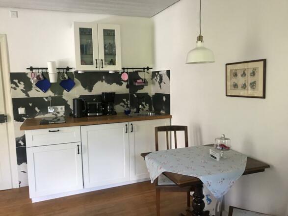 Küche mit Esstisch &quot;Himmelblau&quot;