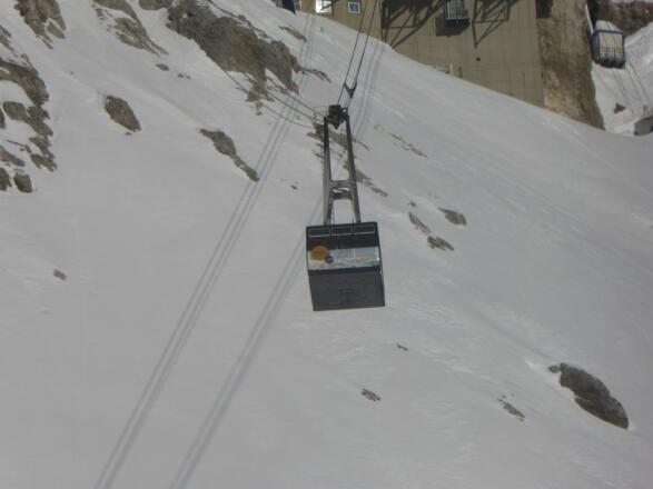 Gondel zum Gletscher/Zuspitze