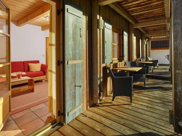 Relaxen auf dem Balkon