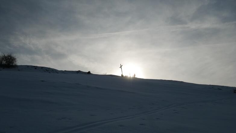 Das „Gipfelkreuz“ bei der Mittelberg-Alpe