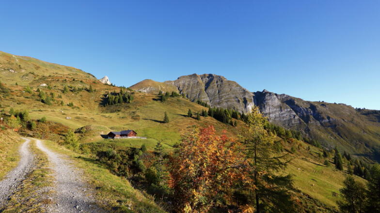 Blick auf Höllwand