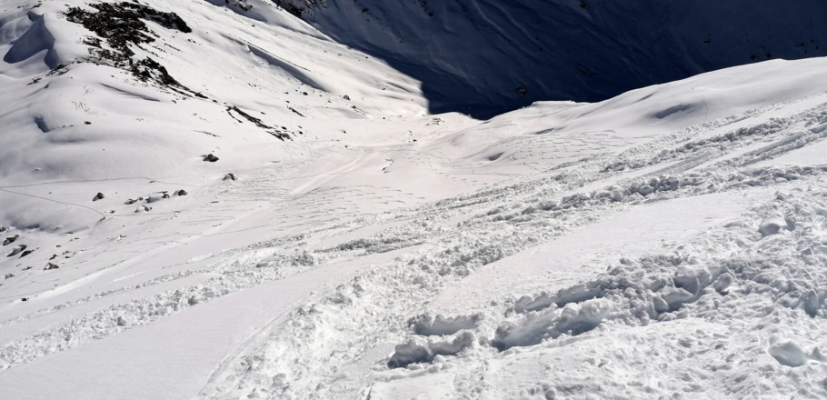 Blick zurück, Tolle Abfahrtshänge