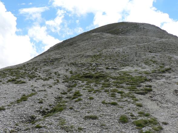 Der Weg auf die Lungauer Kalkspitze führt über einen Rücken