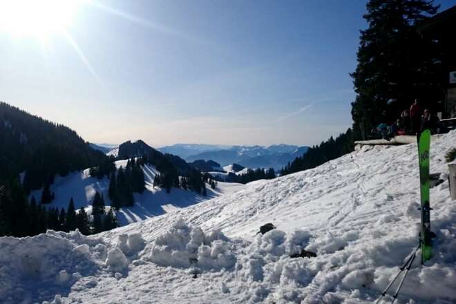 Ausblick von der Priener Hütte