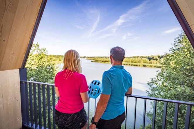 Ausblick vom Vogelbeobachtungsturm bei Eglsee
