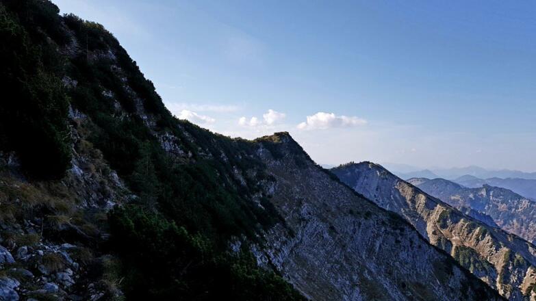 Halserspitz Blick zum Blauberggrad