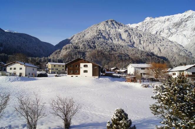 Blick vom Balkon Süd West Winter