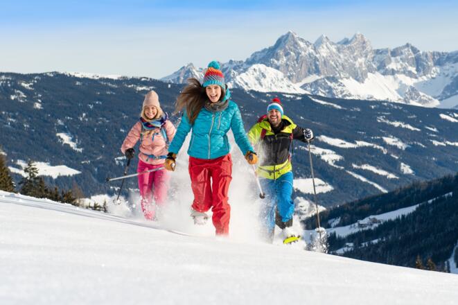 Schneeschuhwandern beim Sattelbauer