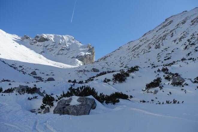 Blick zum Tor