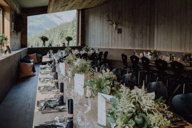 Deantnerin Restaurant Hochzeitstisch