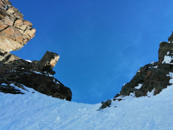 Links das Teufelshorn, rechts das Glocknerhorn...