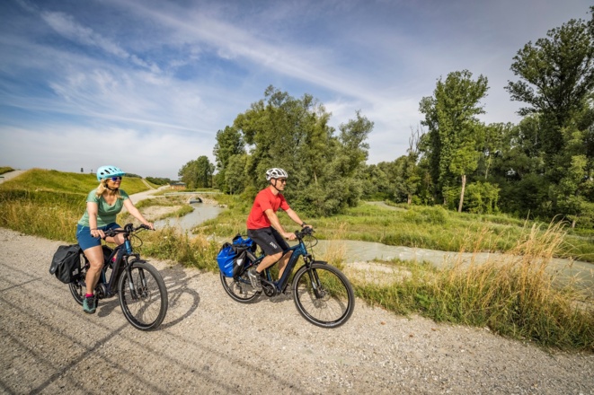 Radeln am Inn bei Ering