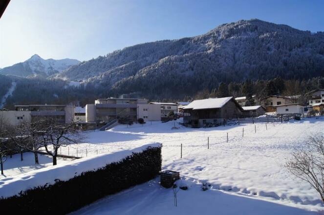 Blick vom Balkon Süd Winter