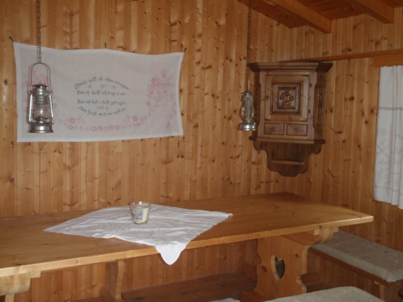 Gartenhütte innen