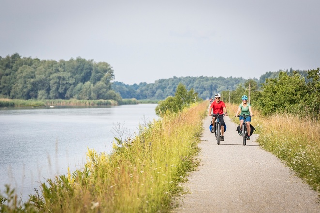 Radeln am Innradweg im Europareservat